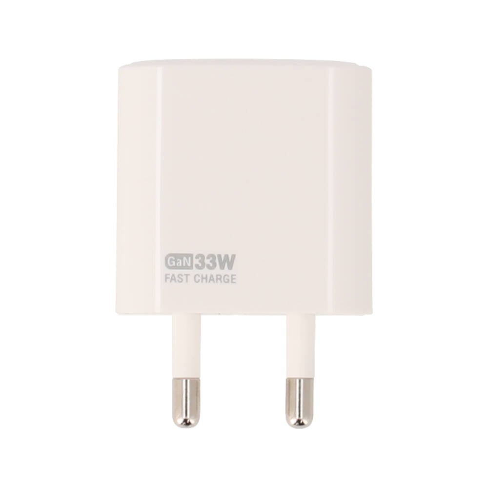 อะแดปเตอร์ FOX Wall USB Charger 1 USB-A (PD18W) / 1 USB-C (PD33W) + USB-C to USB-C Cable 1M. White (AC-314)