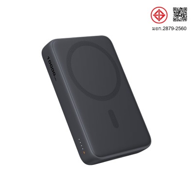 พาวเวอร์แบงค์ AUKEY 10000 mAh MagFusion Slim Magnetic PB-MS04-Gray (CCC)