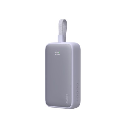 พาวเวอร์แบงค์ AUKEY 10000 mAh Spark Sling Fast Charging USB-C Cable PB-Y61 Light Purple (CCC)