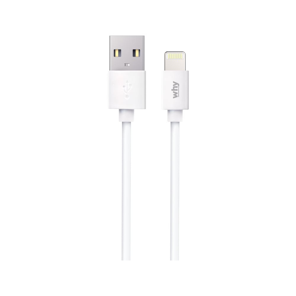 สายชาร์จ WHY USB-A to Lightning 2.4A Space2 1M. White (UC-2131B)