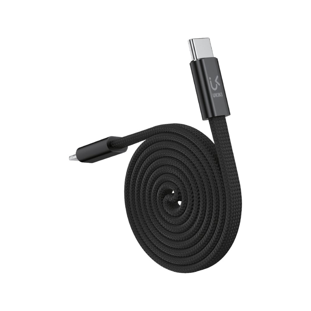 สายชาร์จ UKIKI USB-C to Lightning DATA Cable 27W 1M. Black (KCL-02BK)