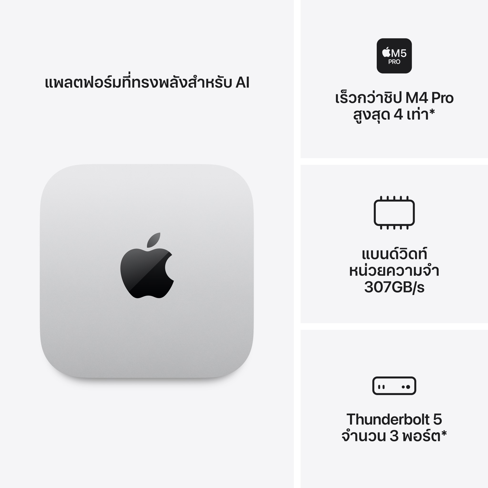 Mac mini : M5 Pro chip 15C CPU/16C GPU/24GB/512GB-THA-2026