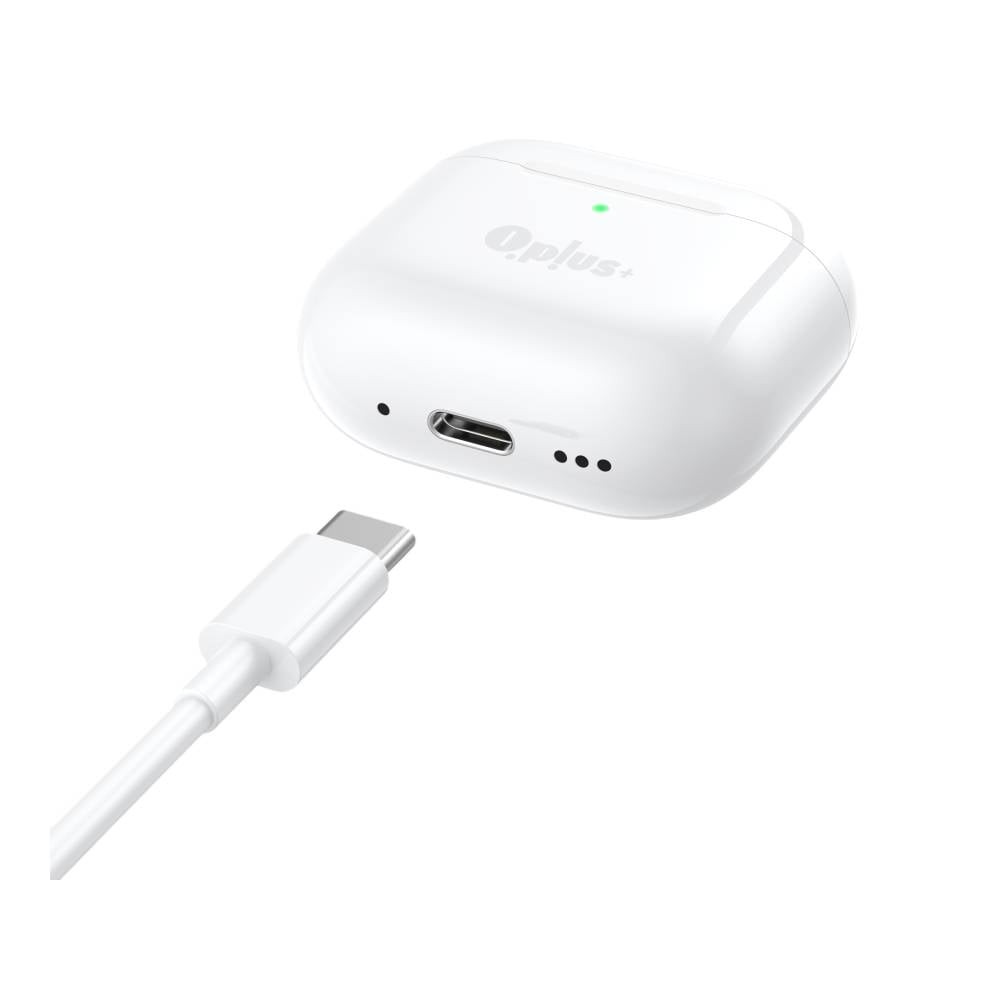 หูฟังไร้สาย QPLUS  TWS BT6.0 True Wireless Stereo ANC QPOD White