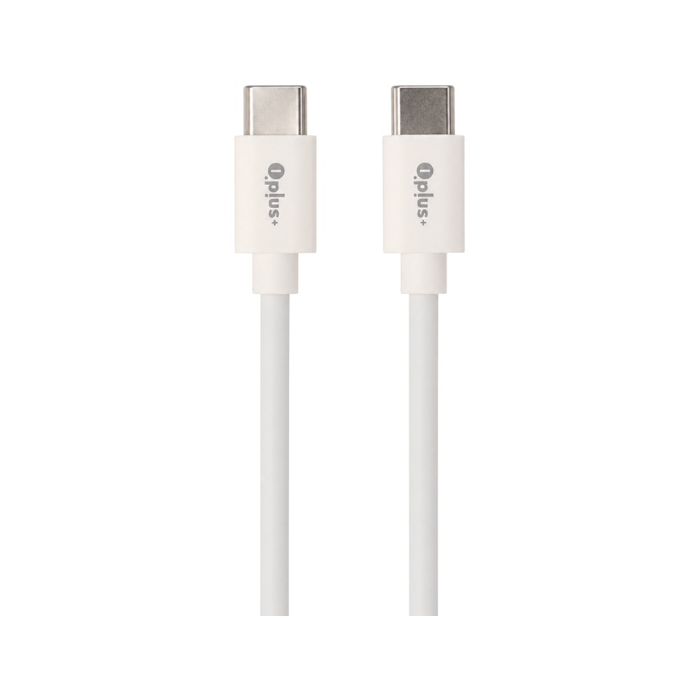 สายชาร์จ QPLUS USB-C to USB-C 60W 1.2M. White (T5)