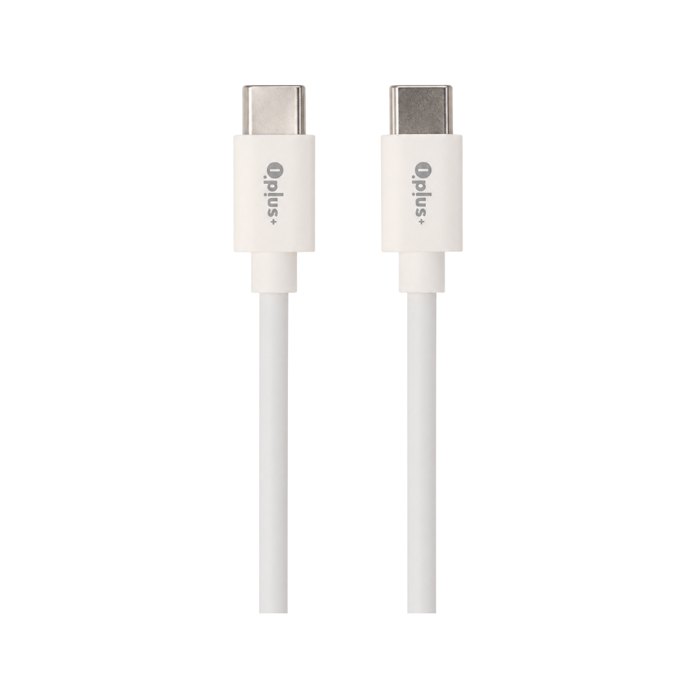 สายชาร์จ QPLUS USB-C to USB-C 60W 1.2M. White (T5)