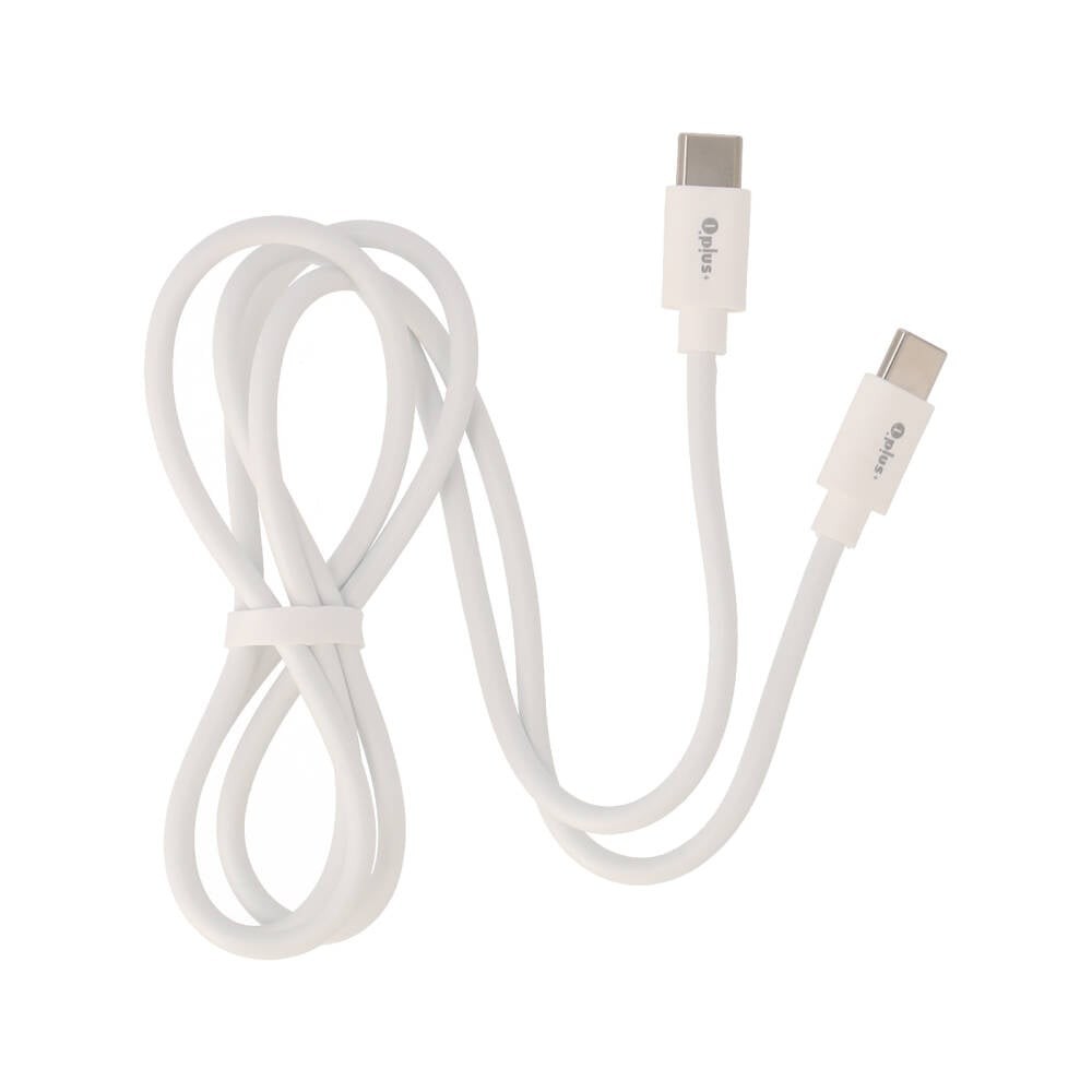 สายชาร์จ QPLUS USB-C to USB-C 60W 1.2M. White (T5)