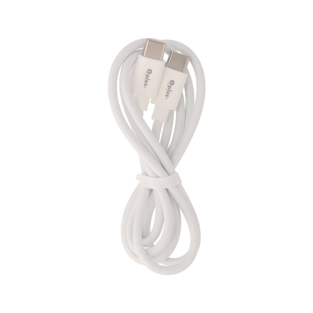 สายชาร์จ QPLUS USB-C to USB-C 60W 1.2M. White (T5)