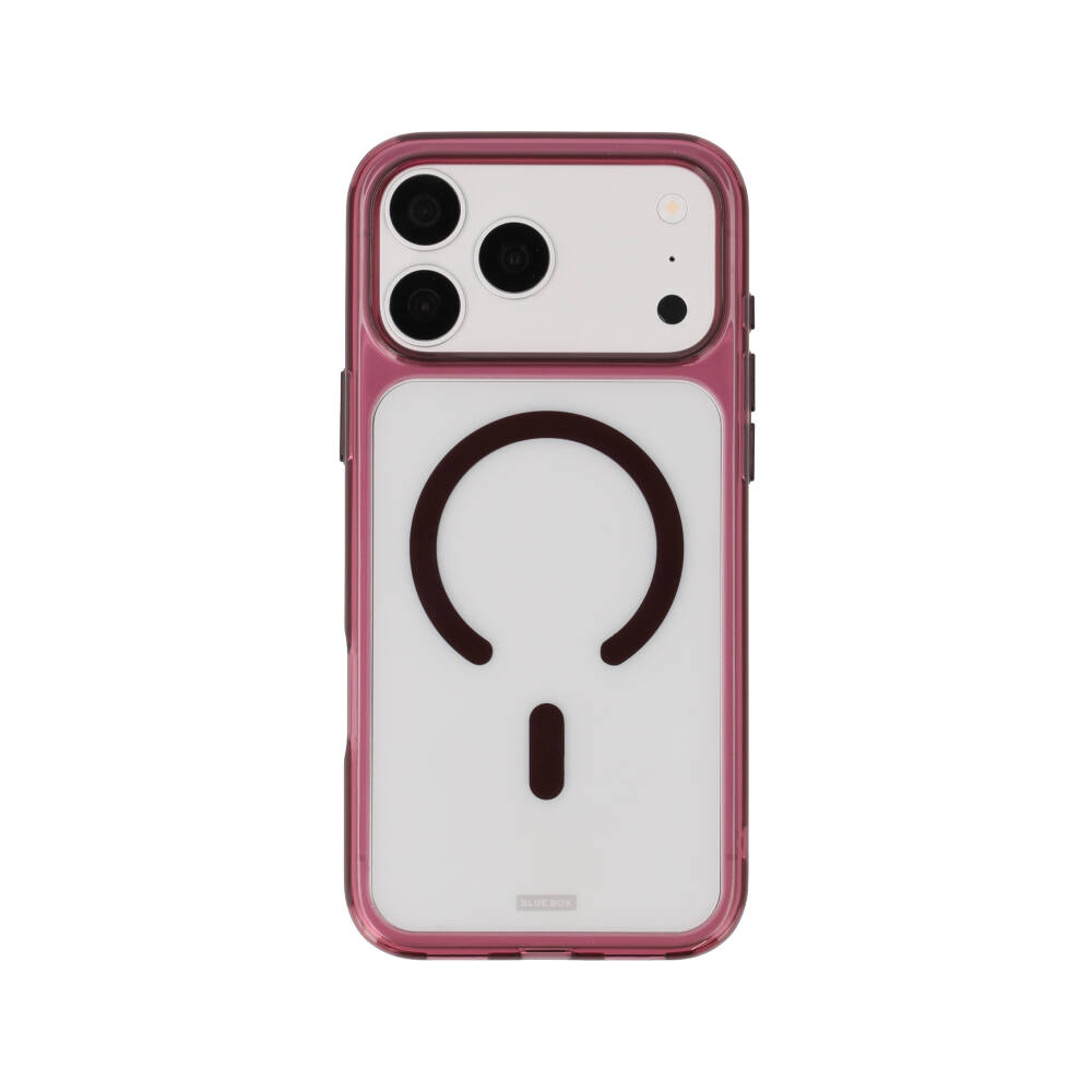 เคส Blue Box iPhone 18 Pro Max/17 Pro Max Crystal Edge with magnetic Burgundy