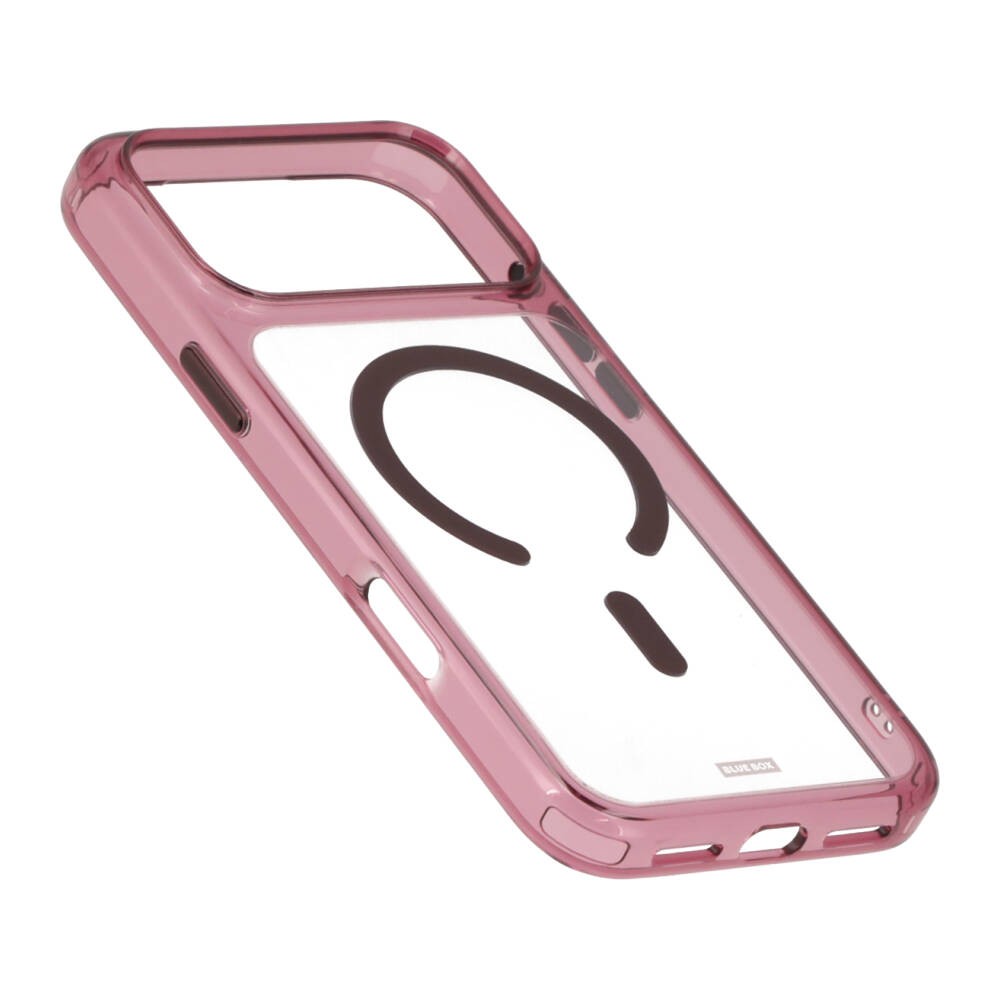 เคส Blue Box iPhone 18 Pro Max/17 Pro Max Crystal Edge with magnetic Burgundy