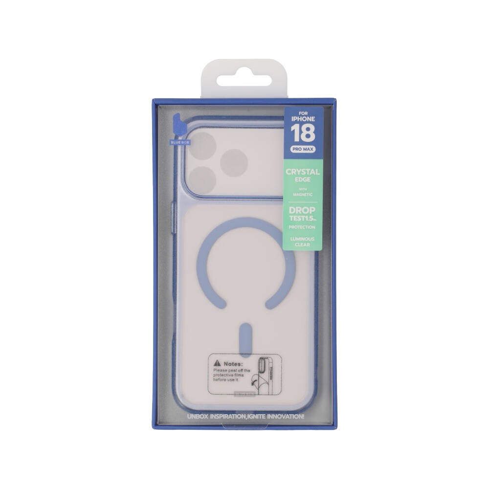 เคส Blue Box iPhone 18 Pro Max/17 Pro Max Crystal Edge with magnetic Glacier