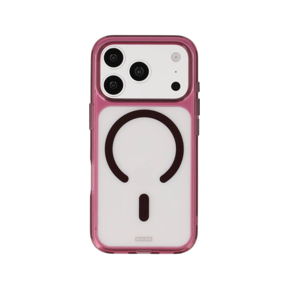 เคส Blue Box iPhone 18 Pro/17 Pro Crystal Edge with magnetic Burgundy