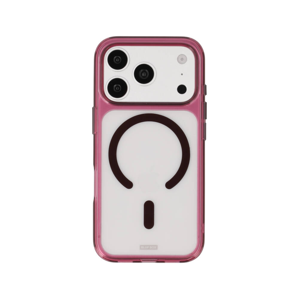 เคส Blue Box iPhone 18 Pro/17 Pro Crystal Edge with magnetic Burgundy