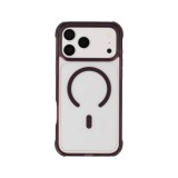 เคส TECHPRO iPhone 18 Pro Max/17 Pro Max Lucid Clear Burgundy Color Bumper with magnetic