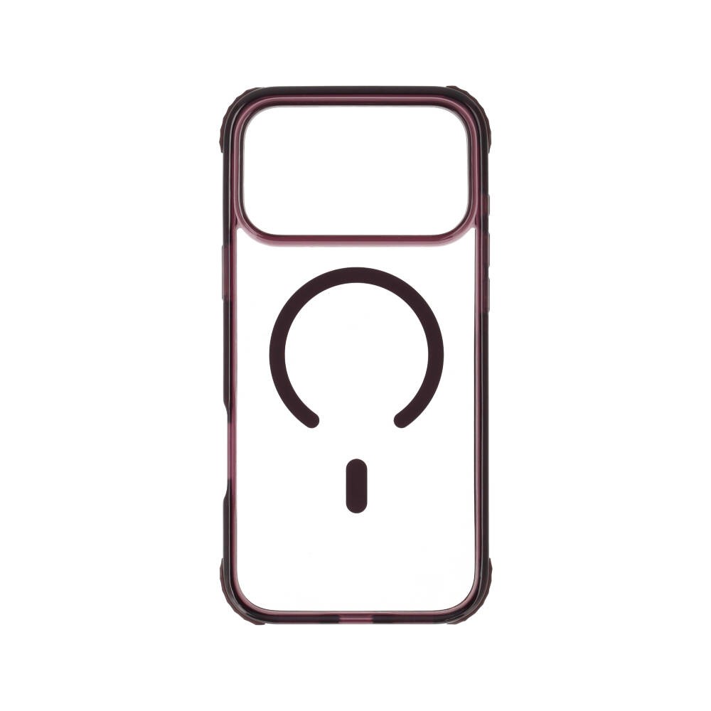 เคส TECHPRO iPhone 18 Pro Max/17 Pro Max Lucid Clear Burgundy Color Bumper with magnetic