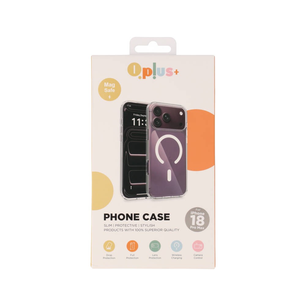 เคส QPLUS iPhone 18 Pro Max/17 Pro Max Crystal Clear with Magnetic (1.6MM)