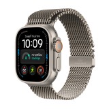 Apple Watch Ultra 4 GPS + Cellular 49mm Natural Titanium Case with Natural Titanium Milanese Loop - L