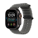Apple Watch Ultra 4 GPS + Cellular 49mm Black Titanium Case with Translucent Black Ocean Band