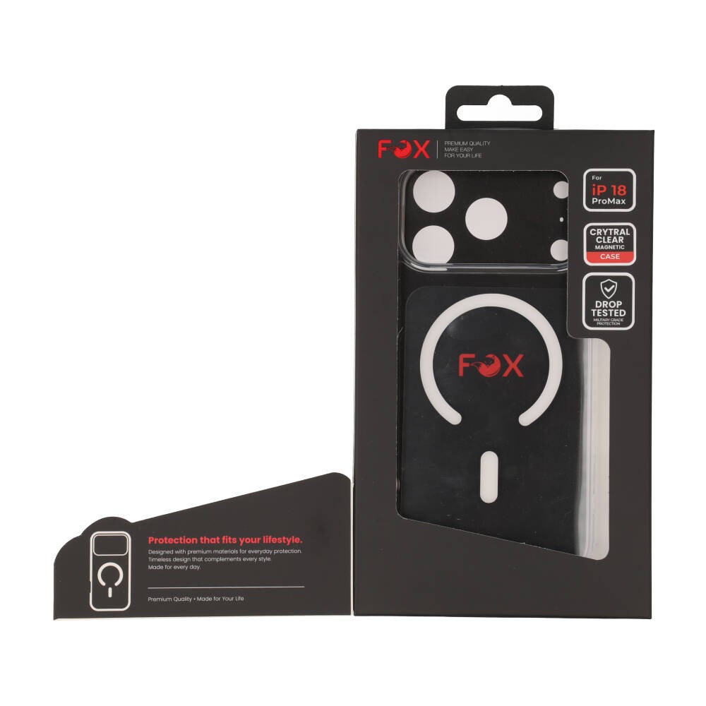 เคส FOX iPhone 18 Pro Max/17 Pro Max Crystal Clear Magnetic