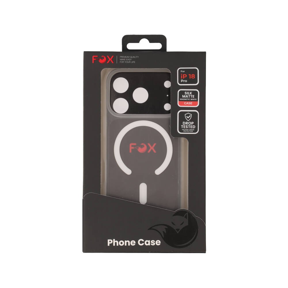 เคส FOX iPhone 18 Pro/17 Pro Silk Matte Magnetic White