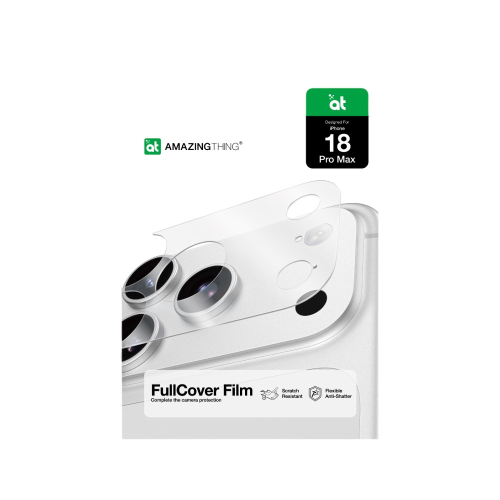 ฟิล์มกันรอยฐานกล้อง AMAZINGthing iPhone 18 Pro Max Camera Lens Module Protector Clear Matte
