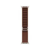Apple Watch 49mm Burgundy Alpine Loop - Small - Natural Titanium Finish
