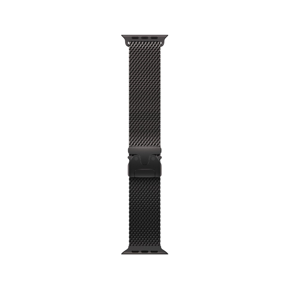 Apple Watch 49mm Black Titanium Milanese Loop - Medium