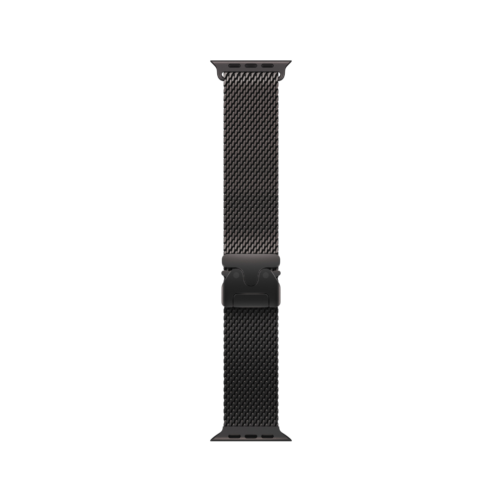 Apple Watch 49mm Black Titanium Milanese Loop - Medium