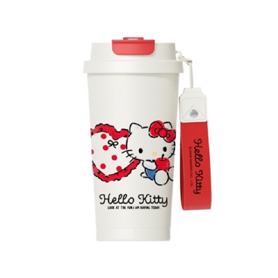 แก้ว Hello Kitty Tea & Coffee Tumbler 520ml (Red Apple Series)