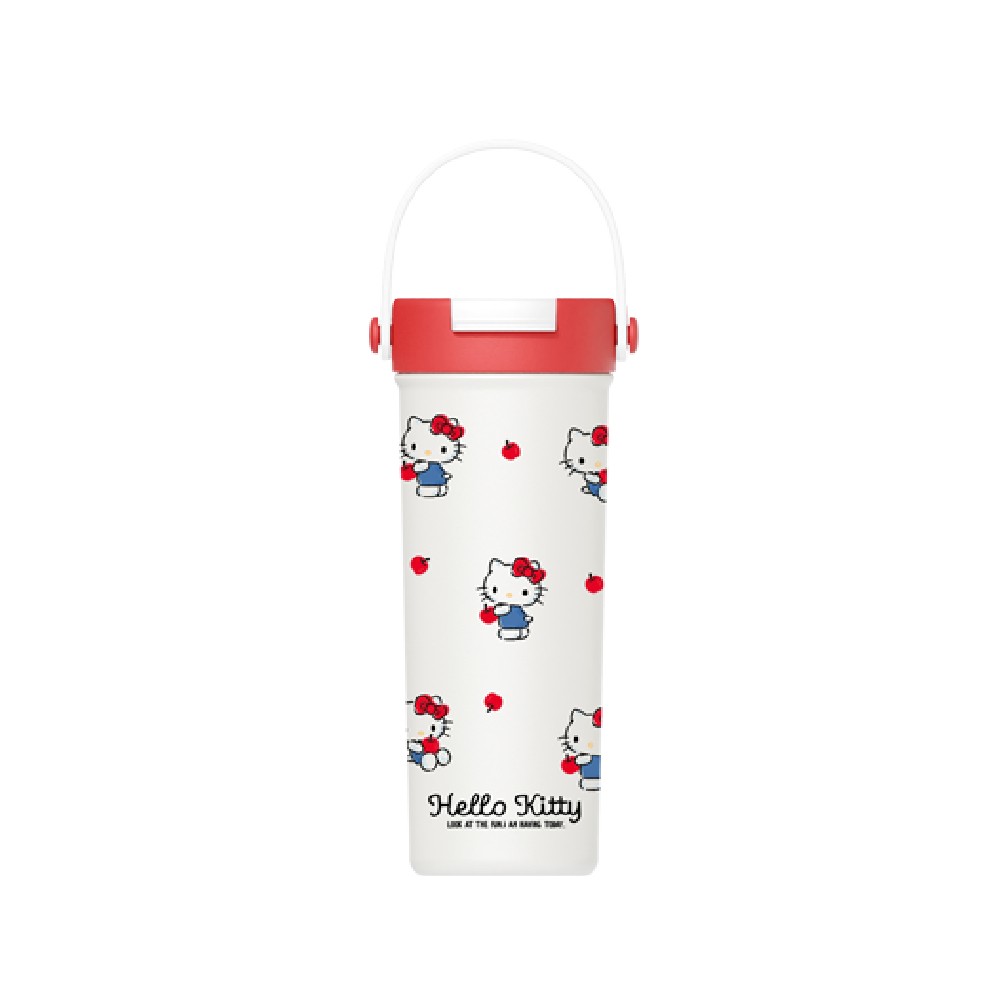 กระติก Hello Kitty Carry Handle Thermos Bottle 600ml (Red Apple Series)