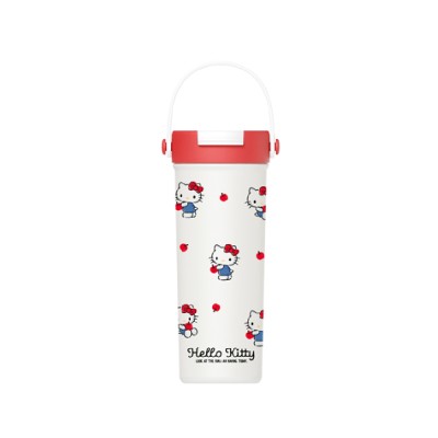 กระติก Hello Kitty Carry Handle Thermos Bottle 600ml (Red Apple Series)