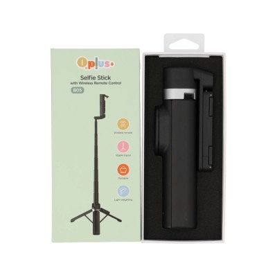 ไม้เซลฟี่ QPLUS Selfie Stick Tripod with Wireless Remote Black