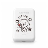 FOX x KAKAO Friends พาวเวอร์แบงค์ Magnetic PD20W 5000 mAh UP0503 (CCC) Life is Hard Coffee White
