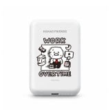 FOX x KAKAO Friends พาวเวอร์แบงค์ Magnetic PD20W 5000 mAh UP0503 (CCC) Life is Hard Work Overtime White