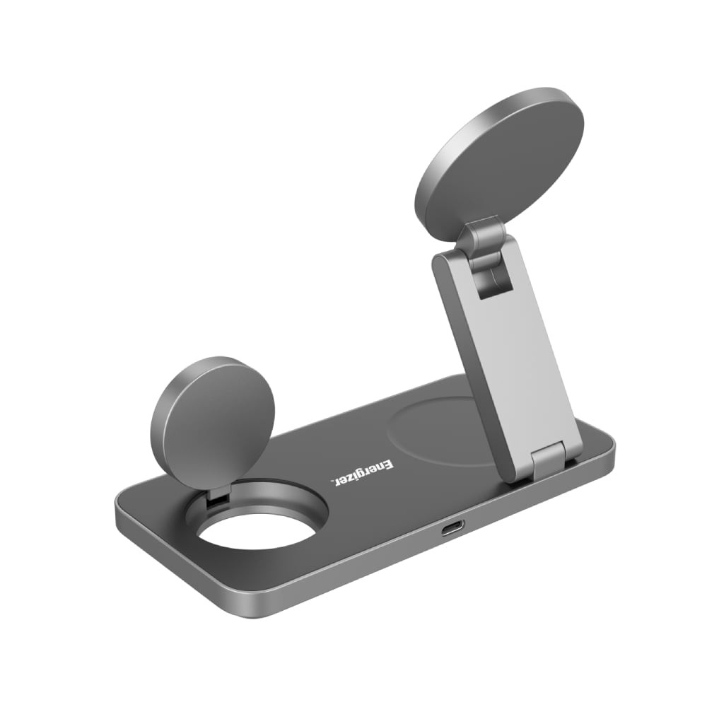 ที่ชาร์จไร้สาย Energizer 3-in-1 Wireless Charger Foldable Magnetic Stand 15W WCP310 Black