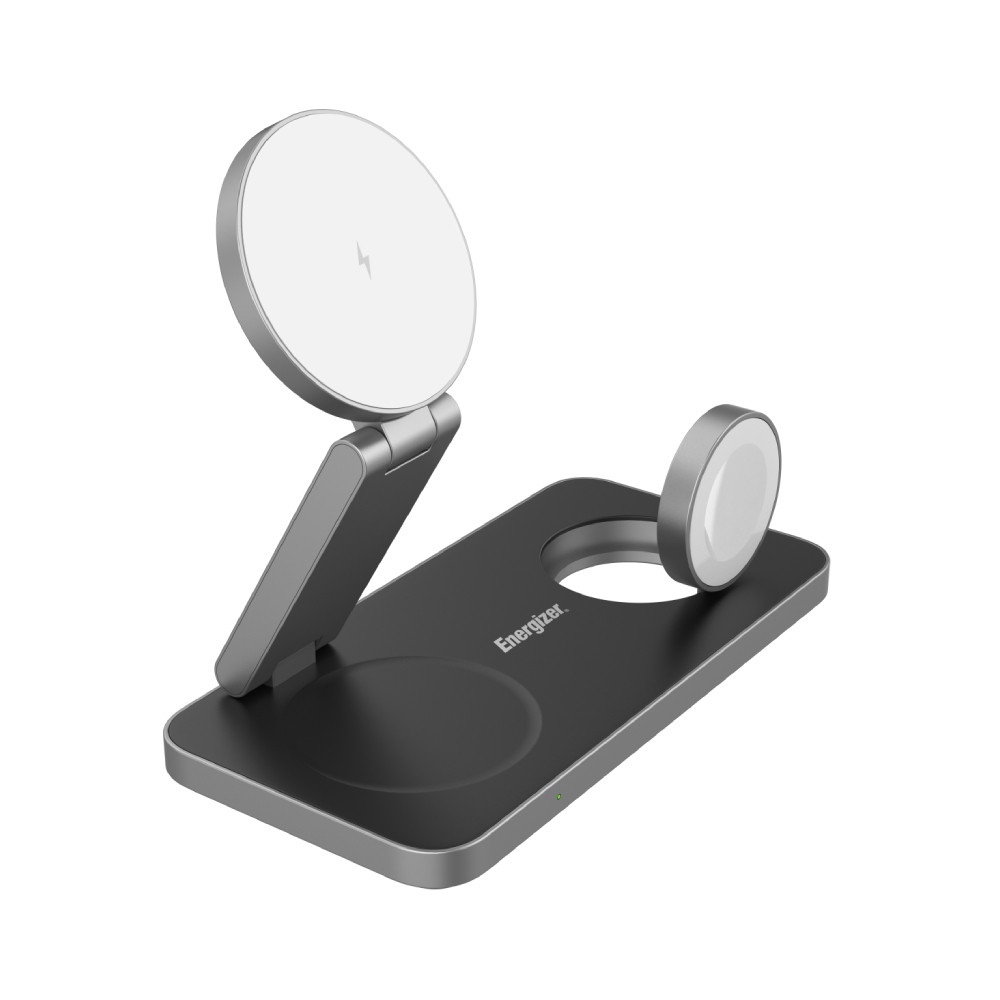 ที่ชาร์จไร้สาย Energizer 3-in-1 Wireless Charger Foldable Magnetic Stand 15W WCP310 Black