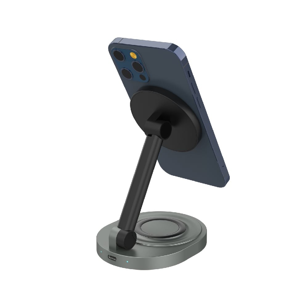 ที่ชาร์จไร้สาย Energizer 2-in-1 Wireless Charger Foldable Magnetic Stand 15W WCP200 Black