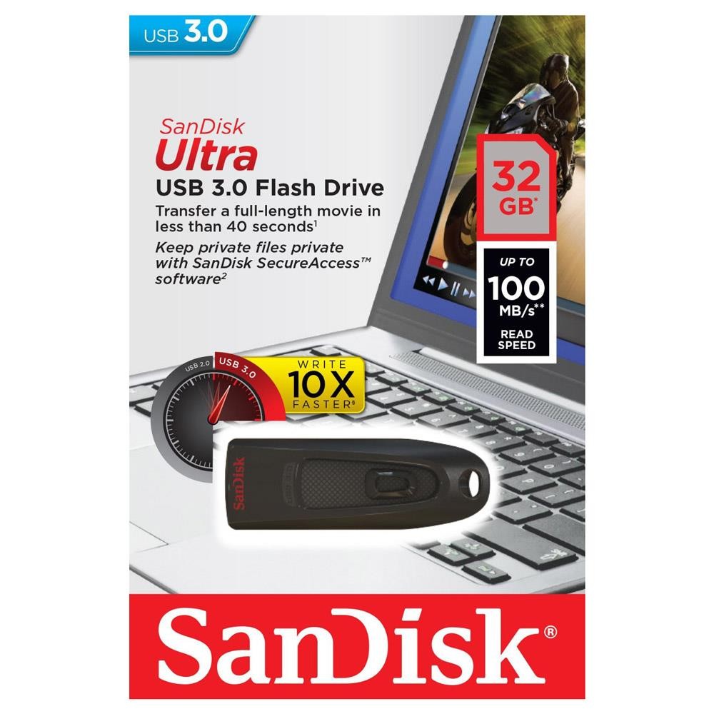 แฟลชไดร์ฟ SanDisk USB Drive Ultra 32GB USB 3.0