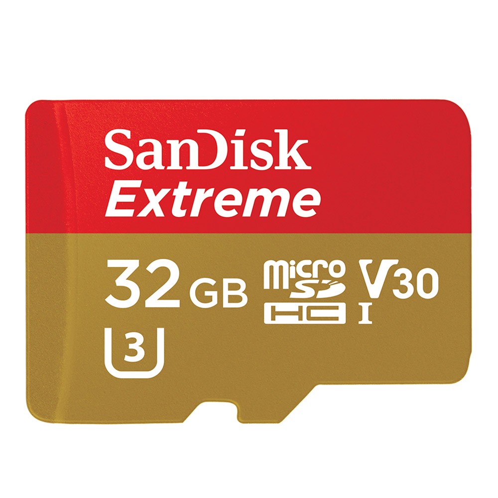 SanDisk Micro SDHC Extreme 32GB 100MB/s R 60MB/s W (SDSQXAF-032G-GN6MN) Red Gold