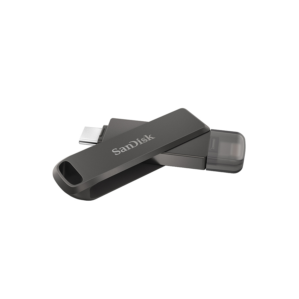 แฟลชไดรฟ์ SanDisk iXpand Flash Drive Luxe 256GB Black Lightning and Type C USB3.1 (SDIX70N256G