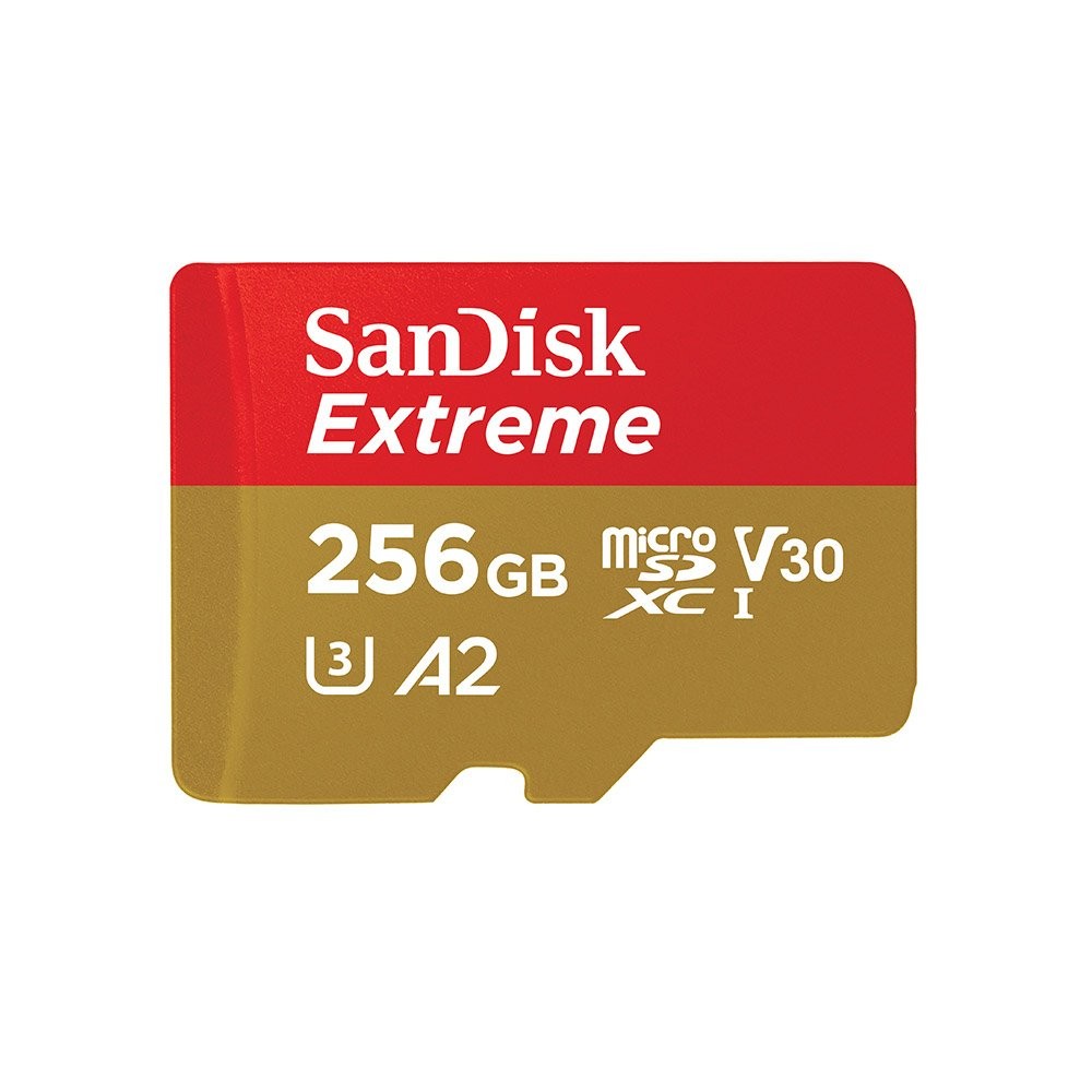 SanDisk Extreme microSDXC 256GB 160MB/s read 90MB/s write C10 (SDSQXA1-256G-GN6GN) Game Pack