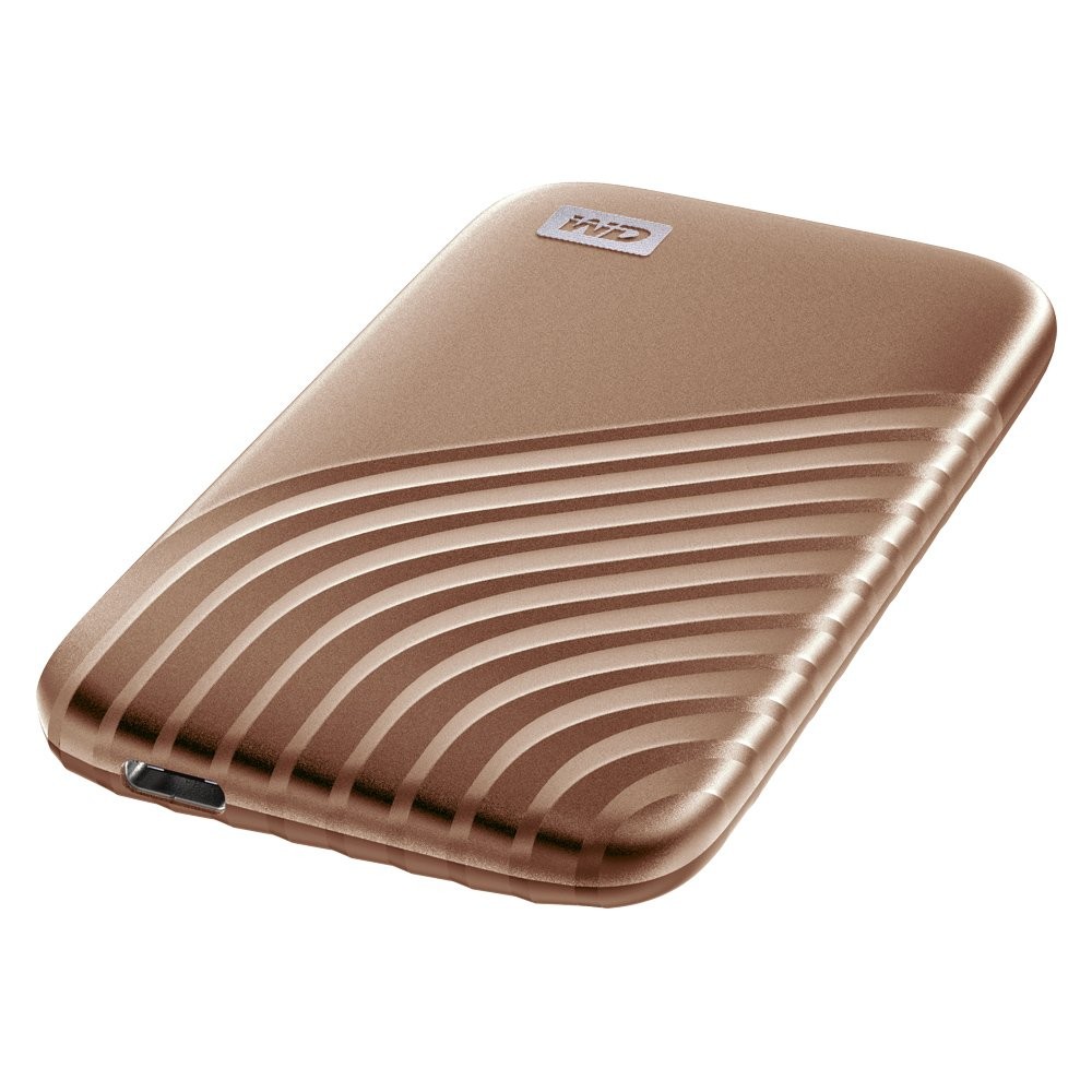 ฮาร์ดดิสก์ WD SSD Ext 500GB My Passport Type-C USB 3.2 Gold