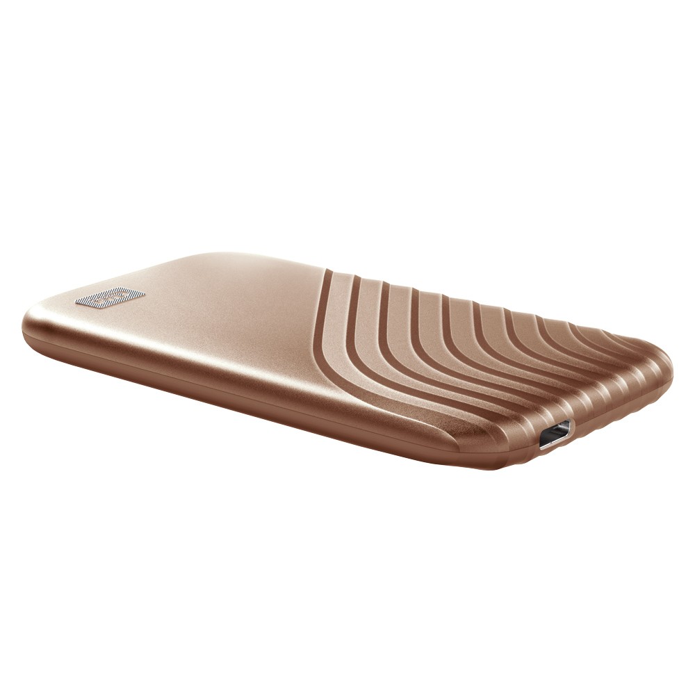 ฮาร์ดดิสก์ WD SSD Ext 500GB My Passport Type-C USB 3.2 Gold