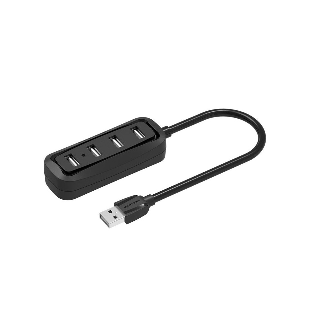 Vention Port Hub USB2.0 4 Ports Black (VAS-J43-B050)