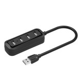 Vention Port Hub USB2.0 4 Ports Black (VAS-J43-B050)