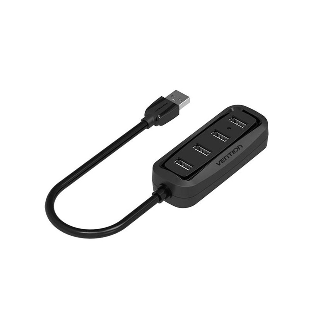 Vention Port Hub USB2.0 4 Ports Black (VAS-J43-B050)