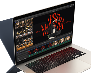 MacBook Air แสดงการตัดต่อวิดีโอเพื่อสาธิตความสามารถของชิป M4