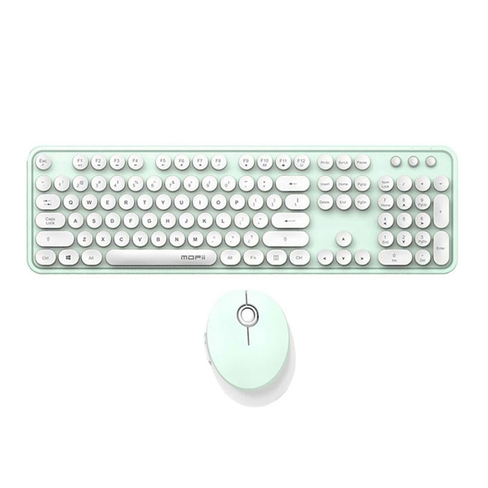 คีย์บอร์ด เมาส์ MOFii Wireless Mouse + Keyboard Sweet Green Studio7