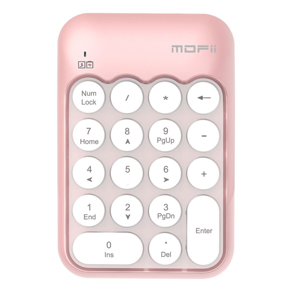 คีย์บอร์ดตัวเลขไร้สาย MOFii Numberic Wireless Keyboard Biscuit Pink