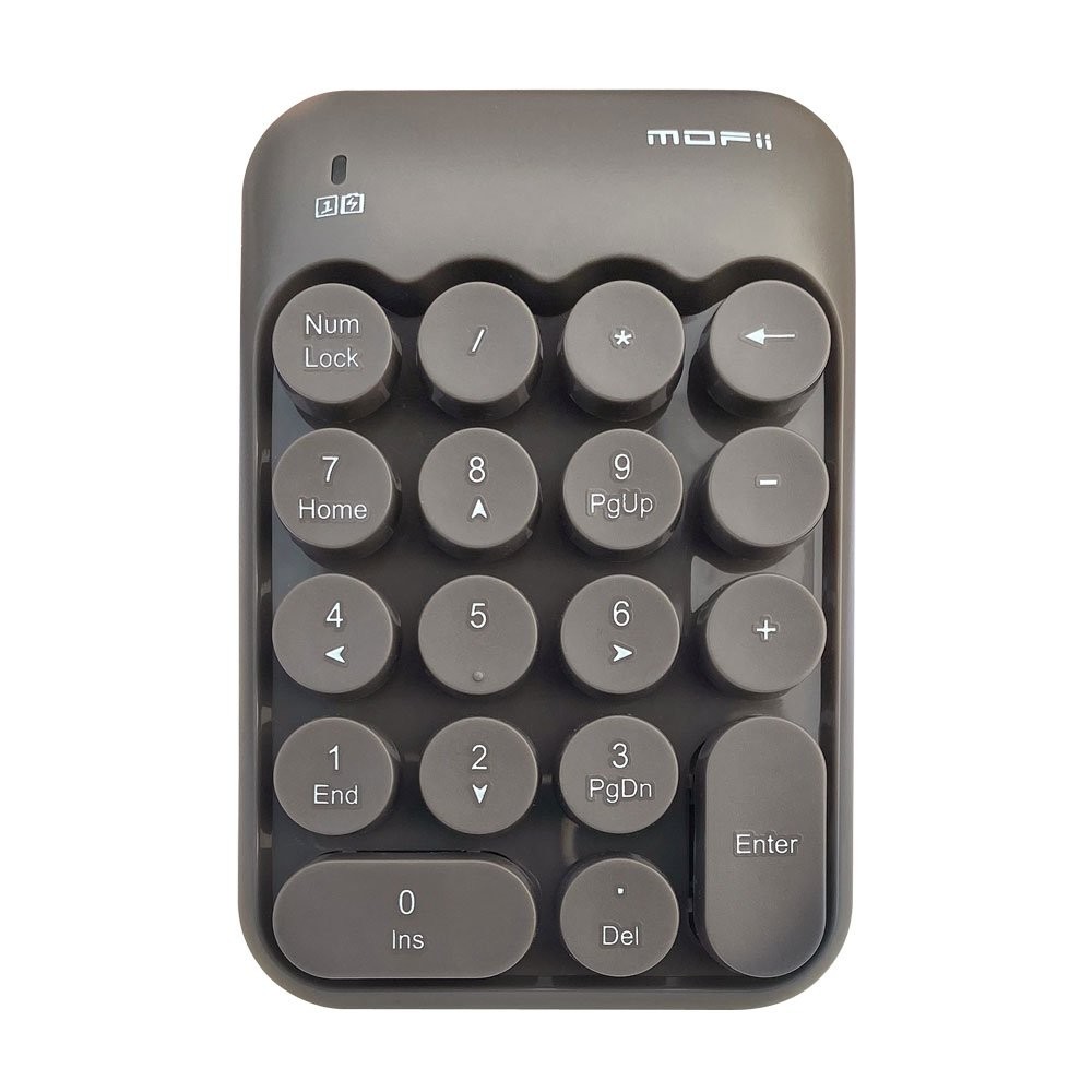คีย์บอร์ดตัวเลขไร้สาย MOFii Numberic Wireless Keyboard Biscuit Grey