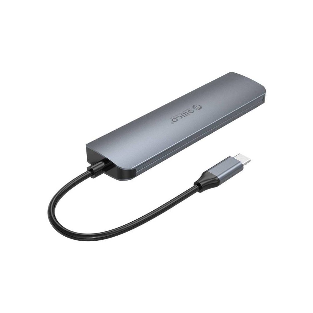 Orico 6-in1 USB-C to HDMI + 2 USB3.0 + TF/SD + PD Grey (MC-U601P)